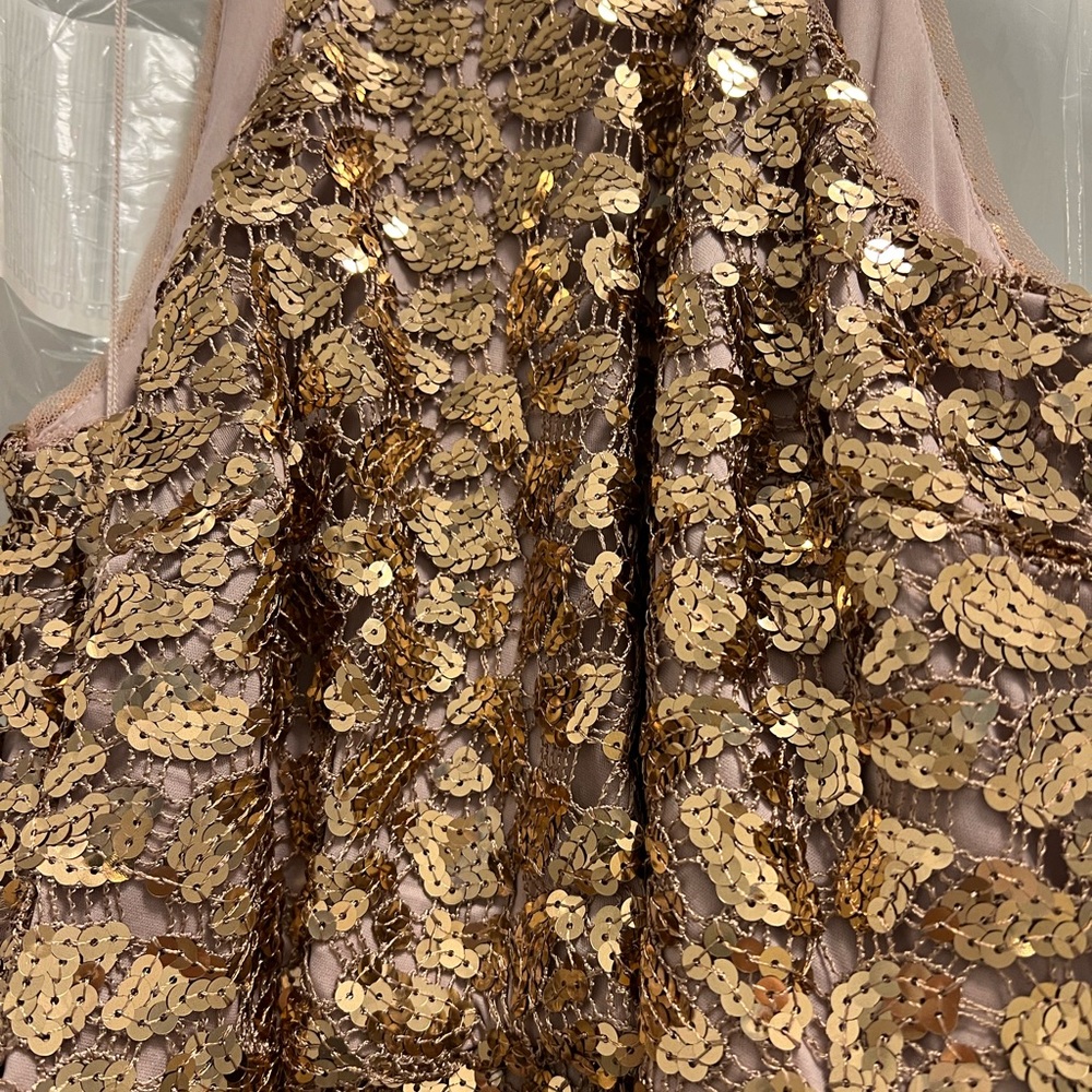 Aidan Mattox Sequin Column Gown - image 3